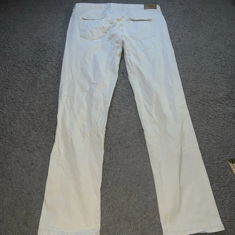 Peter Millar Men's Eb66 Performance Five Pocket Pant Size 35x32 Ivory
